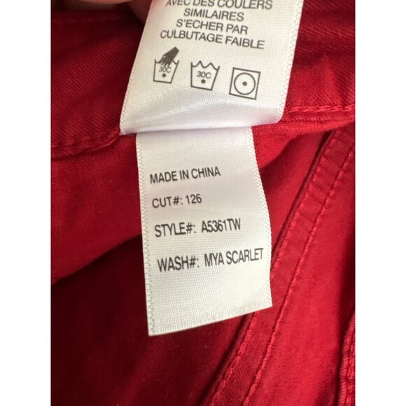 Articles Of Society Red Skinny Jeans - Size 26 Womens - Picture 5 of 5